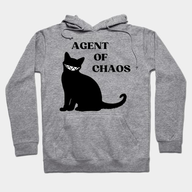 Agent of Chaos Cat Hoodie by Desert Owl Designs